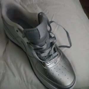silver nikes